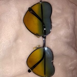 heart shaped tinted glasses